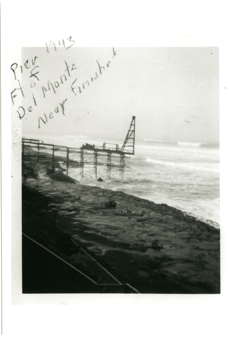 Del Monte Pier - photo courtesy of Ocean Beach Historical Society