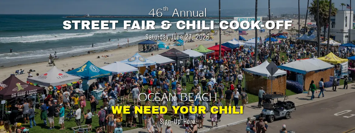 Chili Cookers Wanted for OB Street Fair & Chili cook-Off OB We Need Your Chili 2026