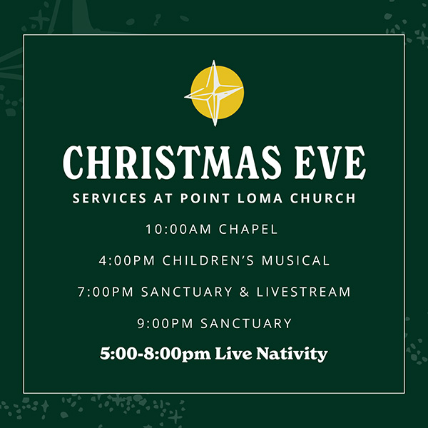 Ocean Beach News Article: Crhistmas Eve Services at Point Loma Church