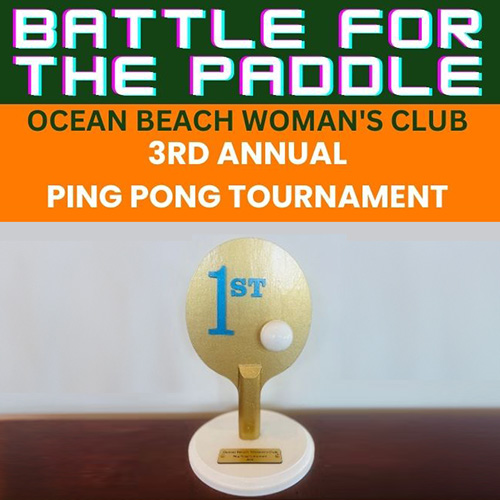 Ocean Beach News Article: 3rd Annual OBWC Ping Pong Tournament - Battle for the Paddle