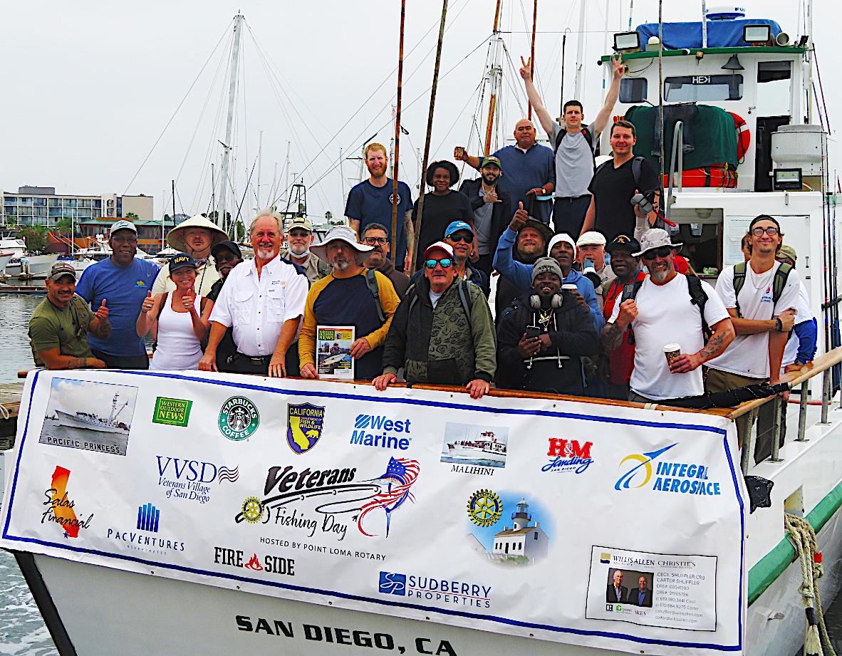 Ocean Beach News Article: Veterans Village Fishing Trip - PL Rotary Club