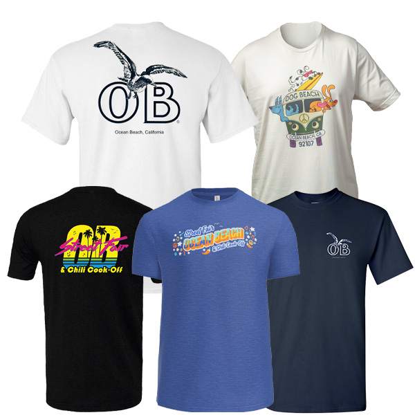 Click to view OB T-Shirts products Ocean Beach Product: T-Shirts