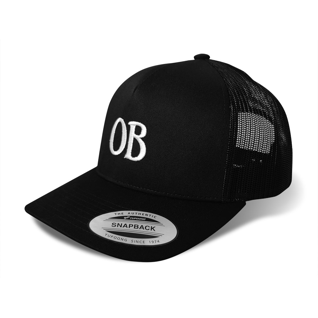 Ocean Beach Product: OB Trucker Hat (black/black)