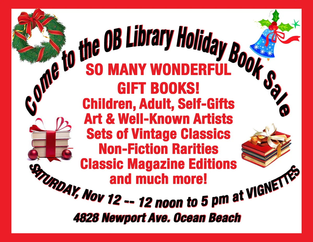 OB Library Book Sale at Vignettes