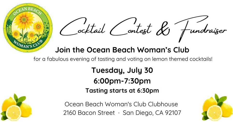 Ocean Beach Womans Club Cocktail Contest and Fundraiser