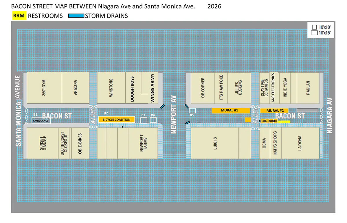 Bacon Street Restrooms and Storm Drains PDF Download Bacon Street Map Restrooms and Storm Drains