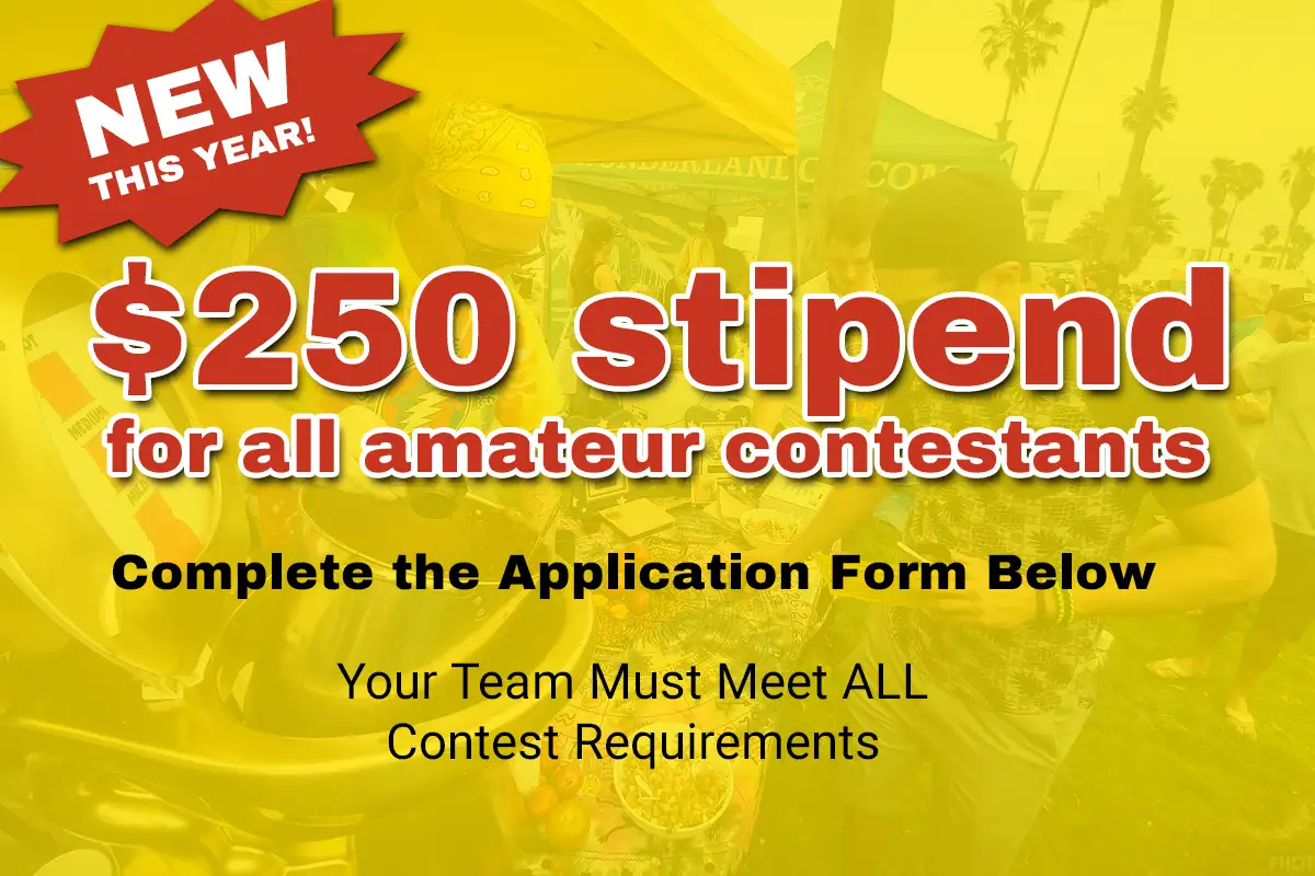 $250 stipend for all amateur contestants $250 stipend for all amateur contestants