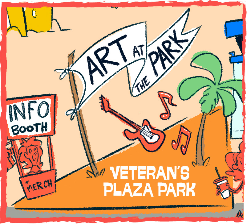 Celebrate the OB Vibe Art at the Park - Veteran's Plaza