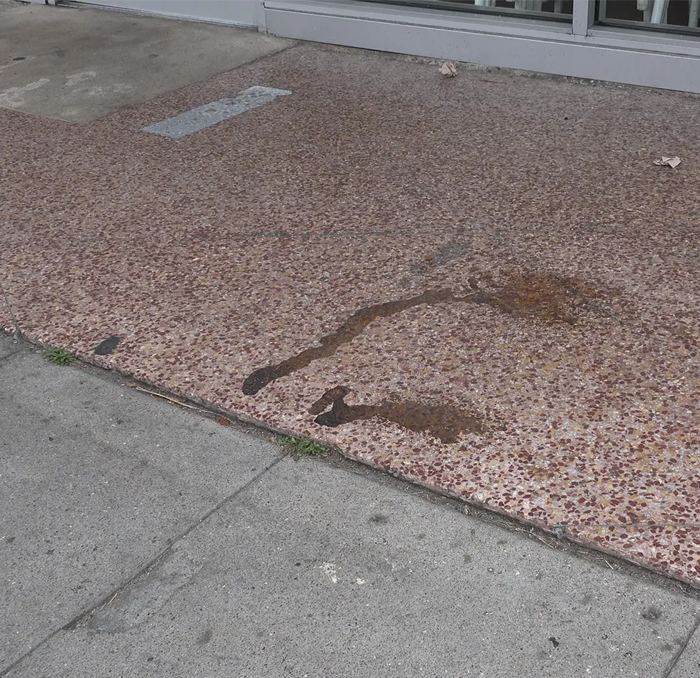 Sidewalk Spill / Stain Before