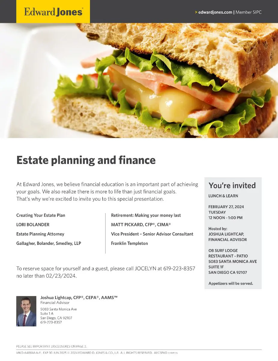 Edward Jones Lunch and Learn