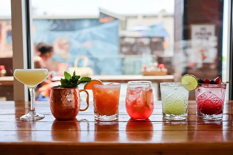 Mixed Drink Beverages in Ocean Beach