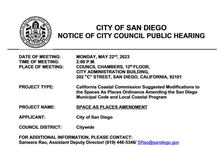 City Councile Public Notice