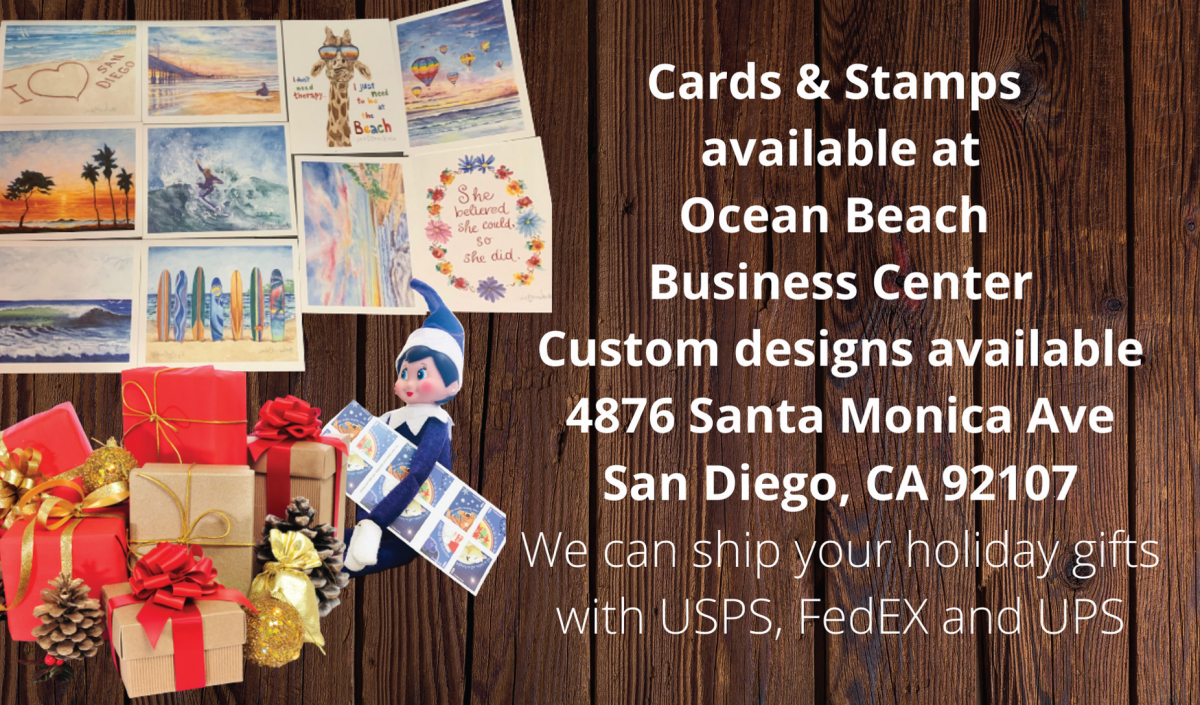 Cards & Stamps Available at Ocean Beach Business Center