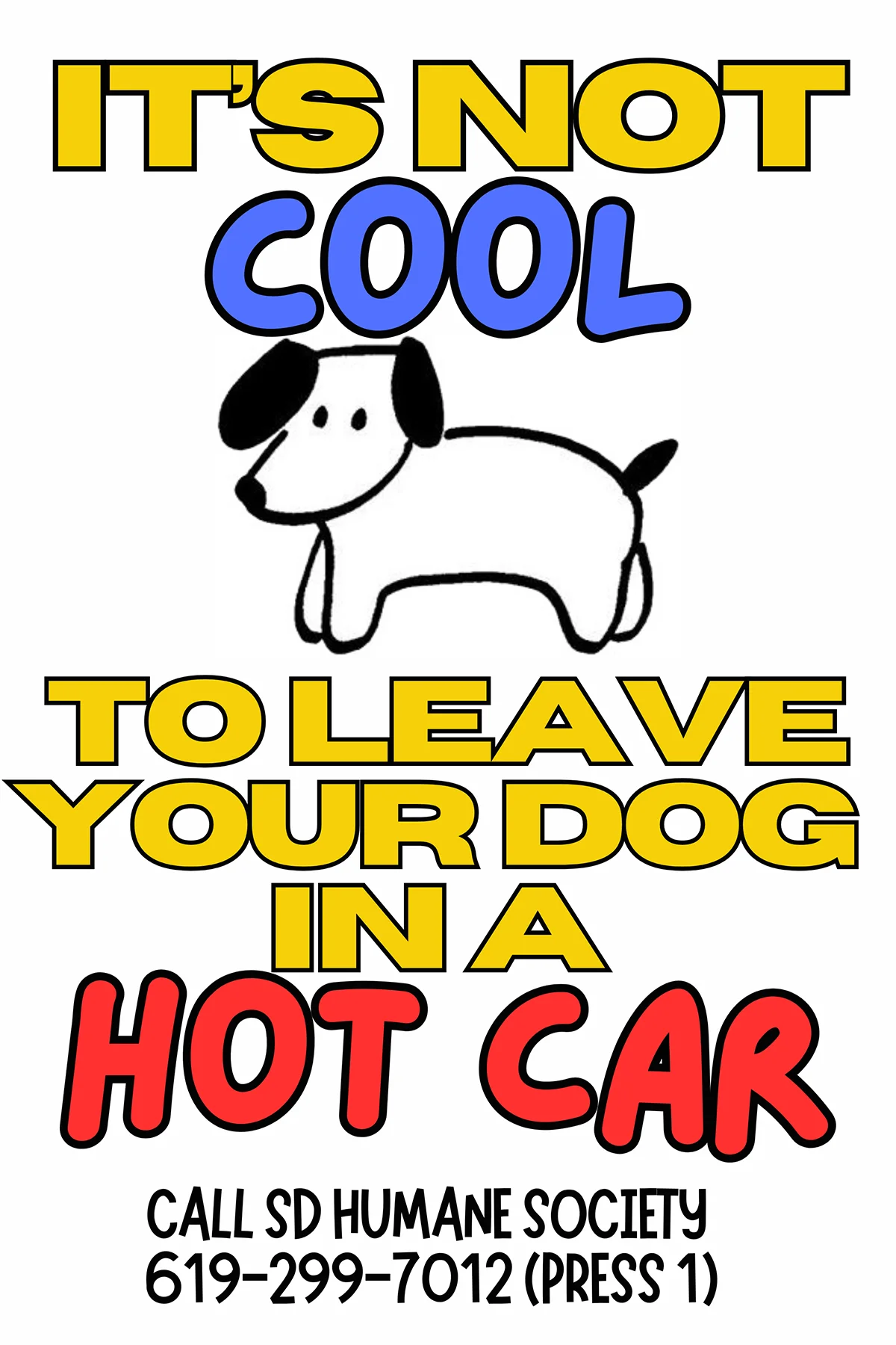 It's not cool to leave your dog in a hot car