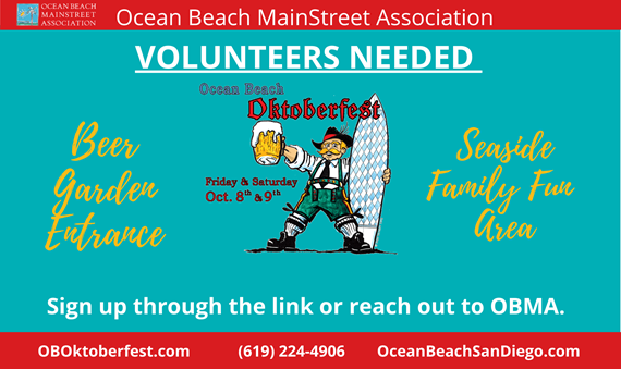 Ocean Beach Oktoberfest Volunteers Needed 2021