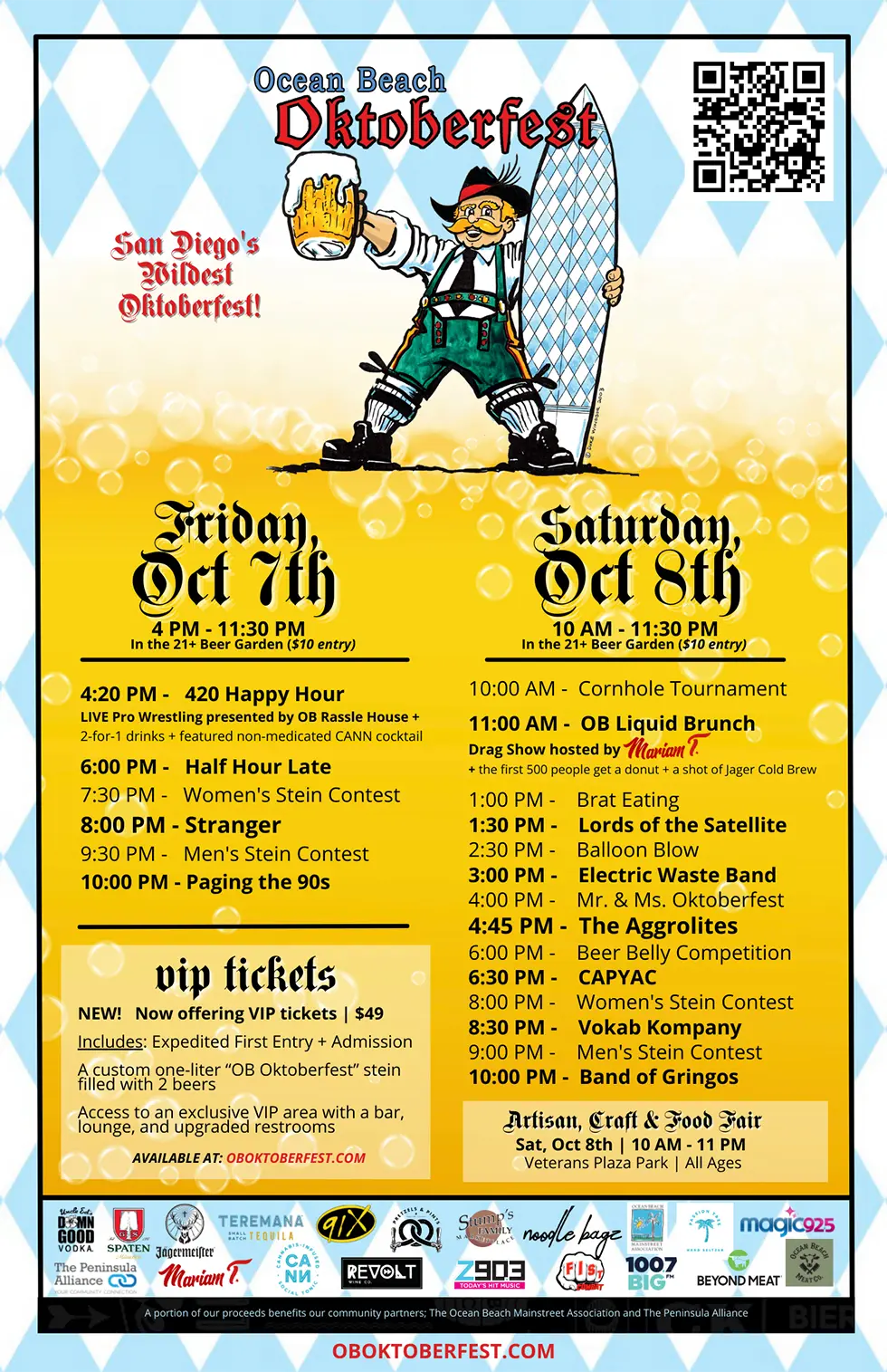 OB Oktoberfest Music and Event Schedule