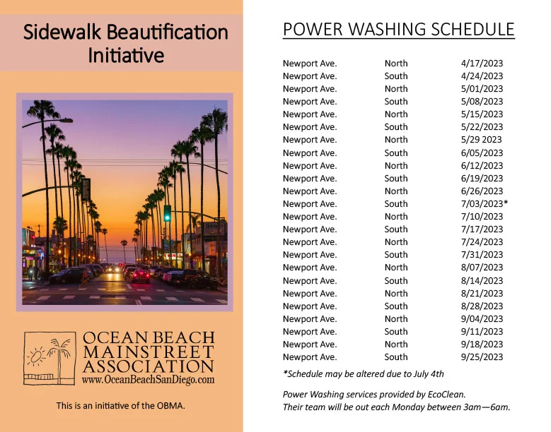 OB Sidewalk Beautification Initiative 2023
