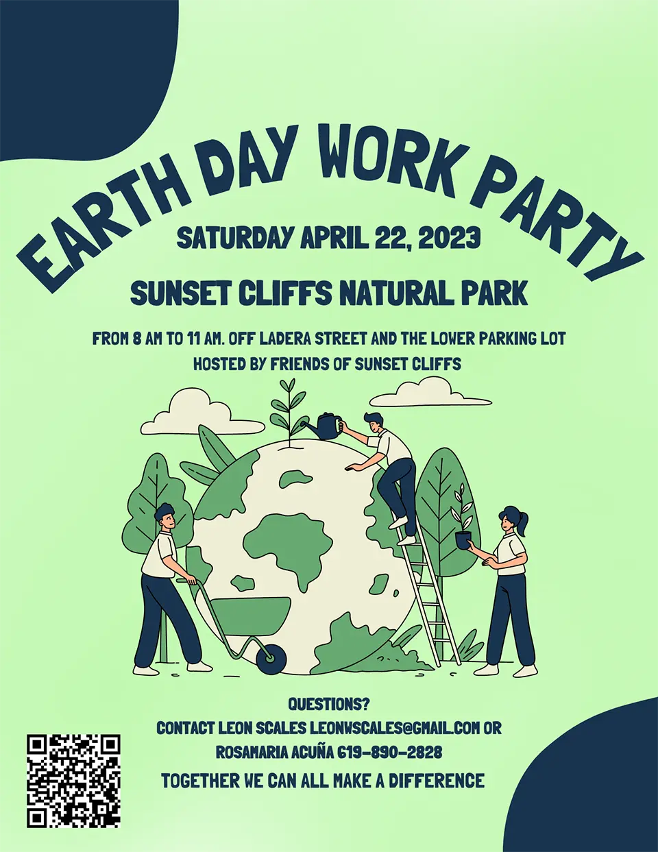 Sunset cliffs natural park earth day work party