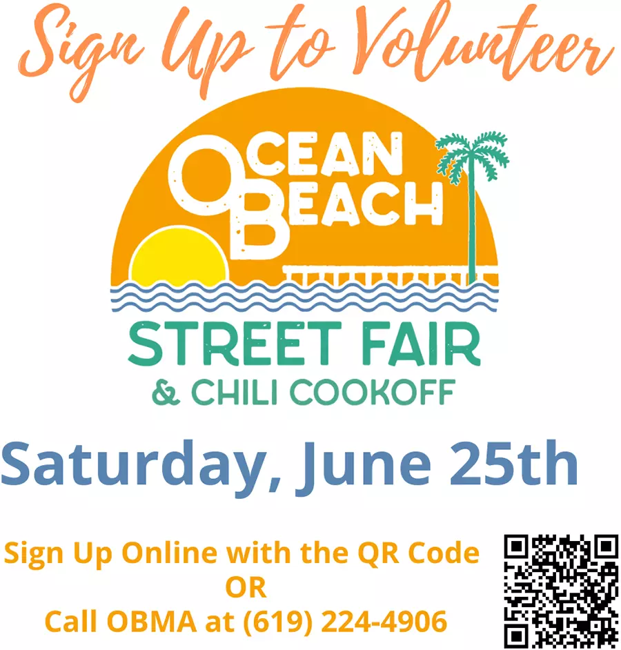 Volunteert at the Ocean Beach Street Fair 2022