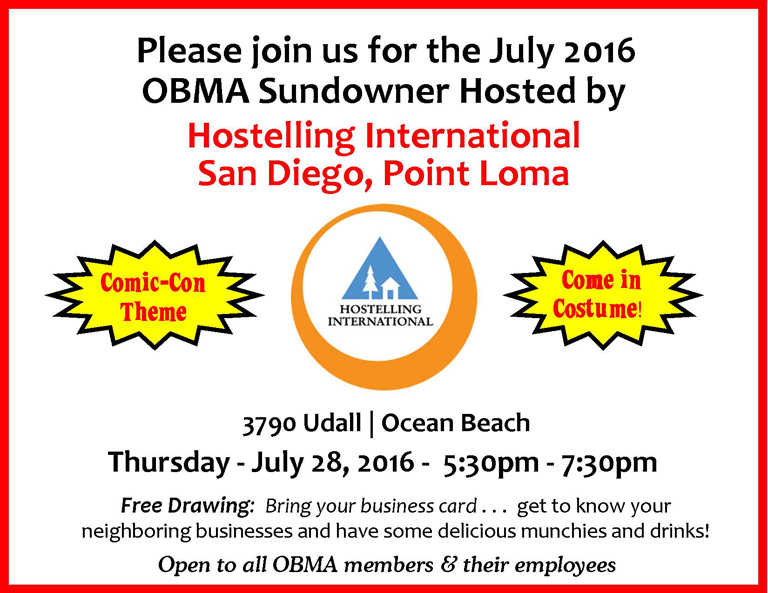 July Sundowner at Hosteling International Point Loma