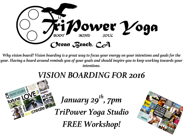 Vision Boarding at TriPower Yoga