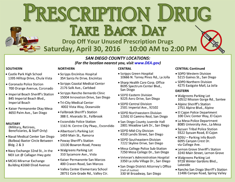 Prescription Drug Take Back Day