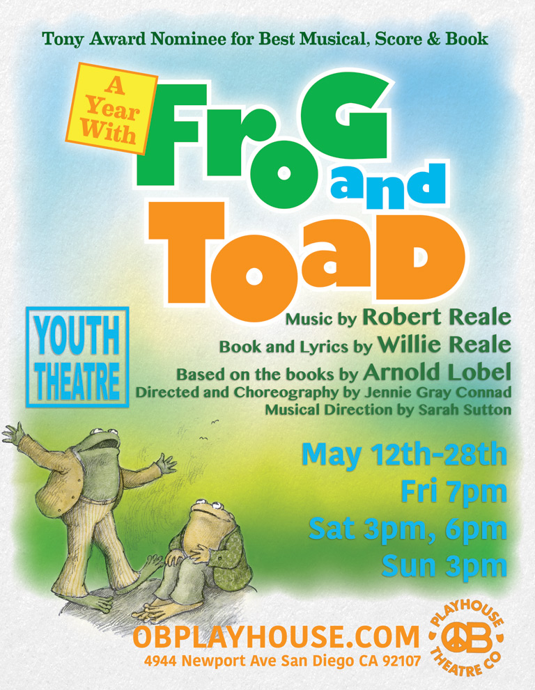 A Year With Frog and Toad Youth Musical at OB Playhouse | Ocean Beach ...