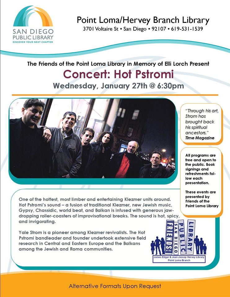 Concert: Hot Pstromi at PL Library