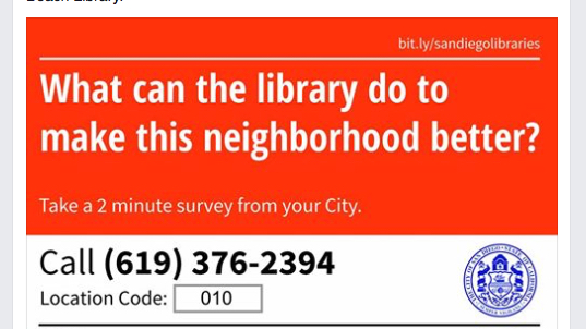 San Diego Library Survey