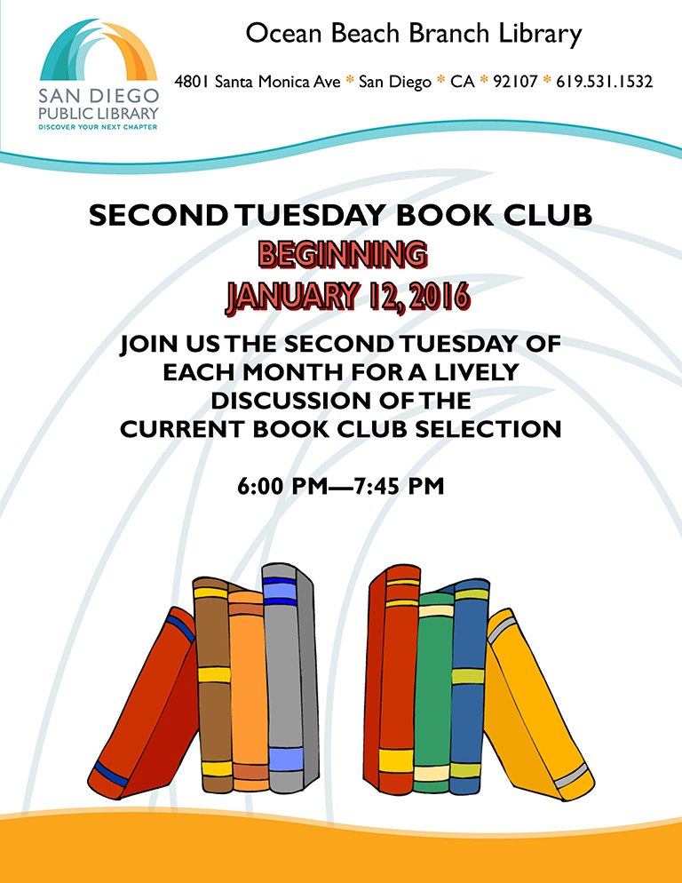 Second Tuesday Book Club at OB Library