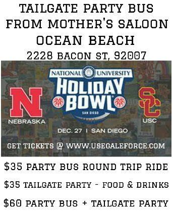 Gale Force Productions Holiday Bowl Mother's Saloon Ocean Beach 
