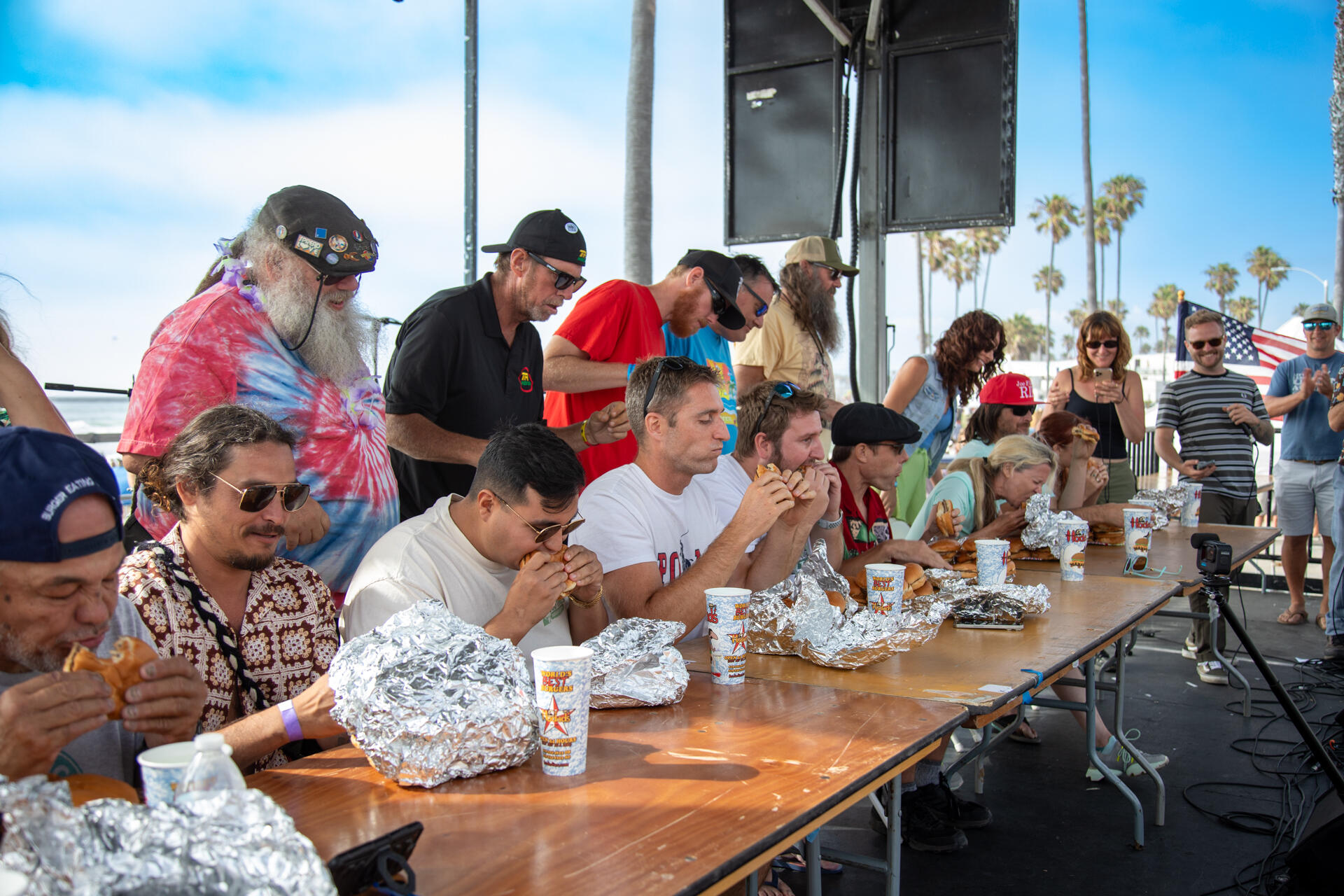 Photo of: 2024 Ocean Beach Street Fair & Chili Cook-Off - Hodad's Burger Eating Contest