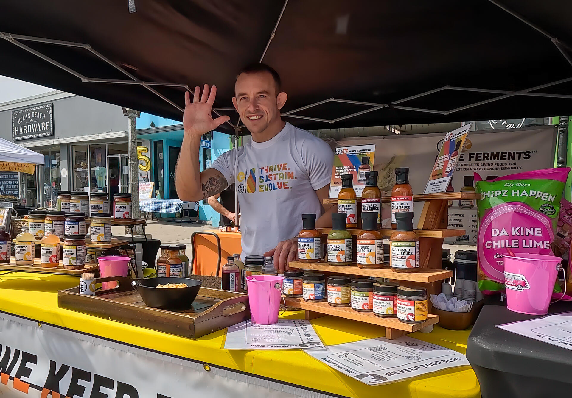 Photo of: 2024 Ocean Beach Street Fair and Chili Cook-Off - 92017 Stage and Vendors