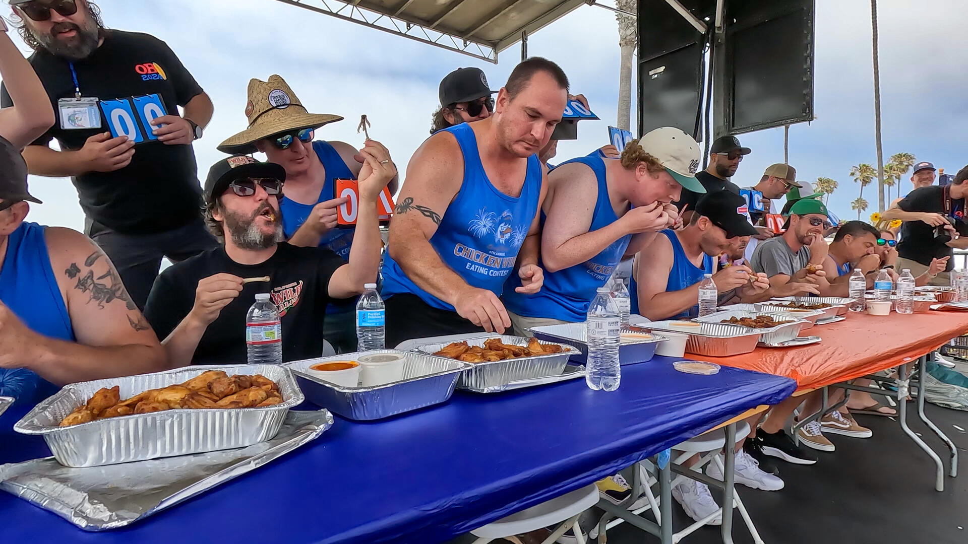 Photo of: 2024 Ocean Beach Street Fair and Chili Cook-Off - Dirty Birds Wing Eating Contest