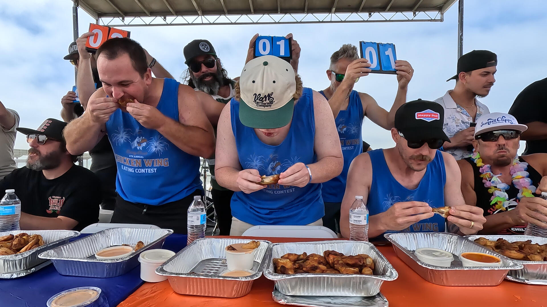 Photo of: 2024 Ocean Beach Street Fair and Chili Cook-Off - Dirty Birds Wing Eating Contest