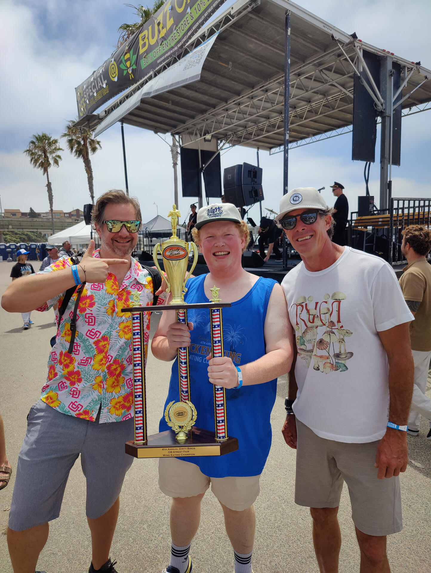 Photo of: 2024 Ocean Beach Street Fair and Chili Cook-Off - Dirty Birds Wing Eating Contest