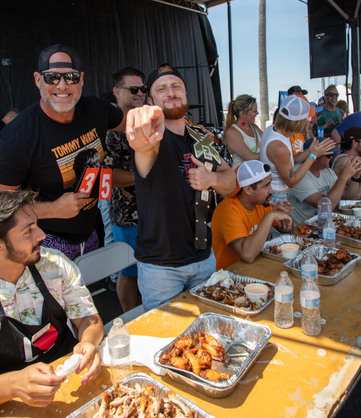 Photo of: 2025 OB Dirty Birds Wing Eating Competition