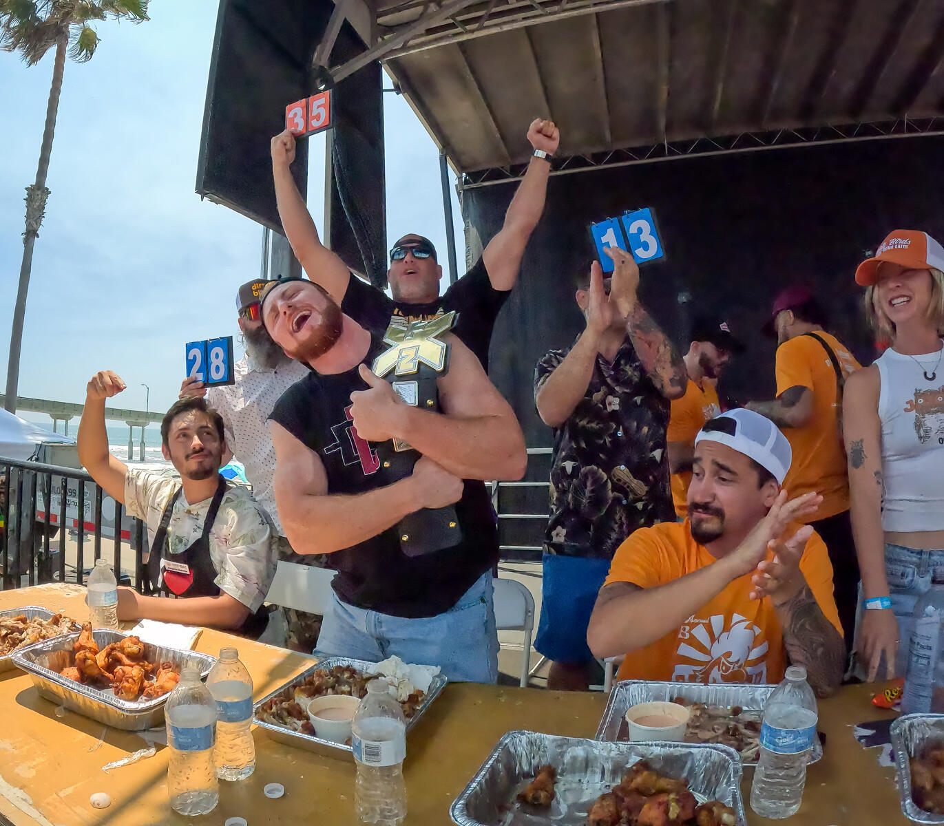 Photo of: 2025 OB Dirty Birds Wing Eating Competition