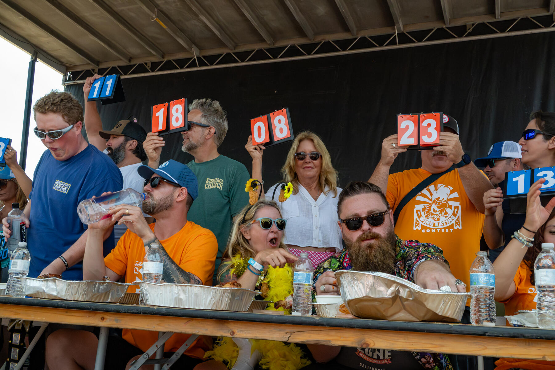Photo of: 2025 OB Dirty Birds Wing Eating Competition