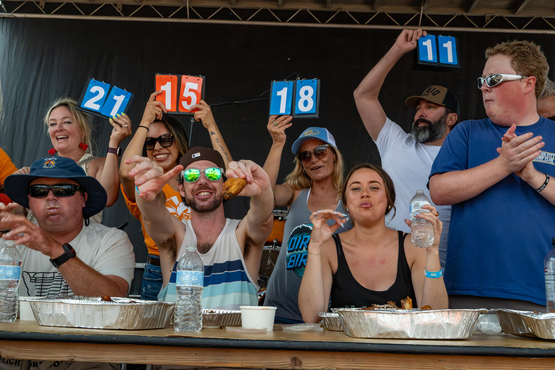 Photo of: 2025 OB Dirty Birds Wing Eating Competition