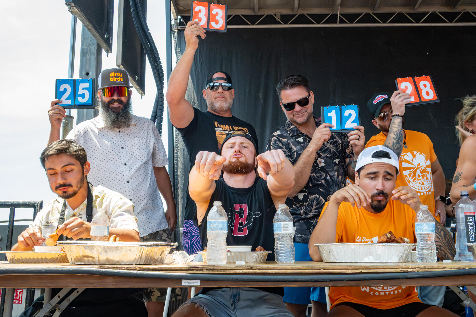 Photo of: 2025 OB Dirty Birds Wing Eating Competition