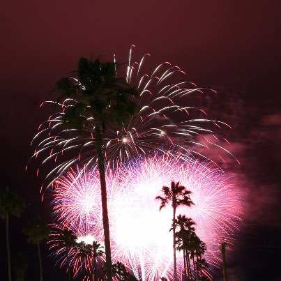 Fireworks off the Ocean Beach Pier