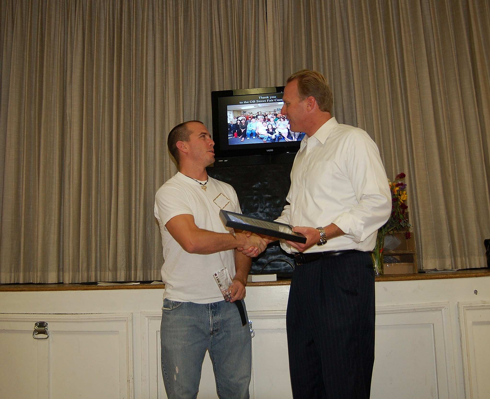 Intrepid Network, President & CEO, Josh Utley receives award from california district 52 representative Kevin Faulconer