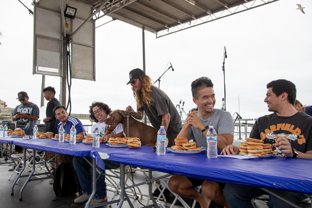 2026 Hodads Burger Eating Competition in Ocean Beach San Diego Photo of: 2026 Hodads Burger Eating Competition
