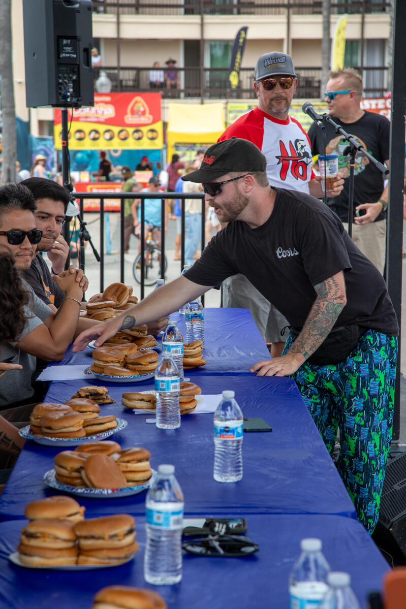 2026 Hodads Burger Eating Competition in Ocean Beach San Diego Photo of: 2026 Hodads Burger Eating Competition