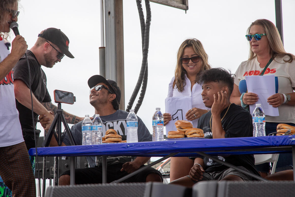 2026 Hodads Burger Eating Competition in Ocean Beach San Diego Photo of: 2026 Hodads Burger Eating Competition