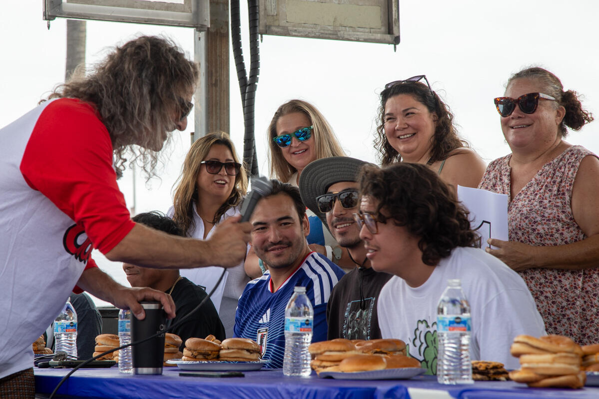 2026 Hodads Burger Eating Competition in Ocean Beach San Diego Photo of: 2026 Hodads Burger Eating Competition