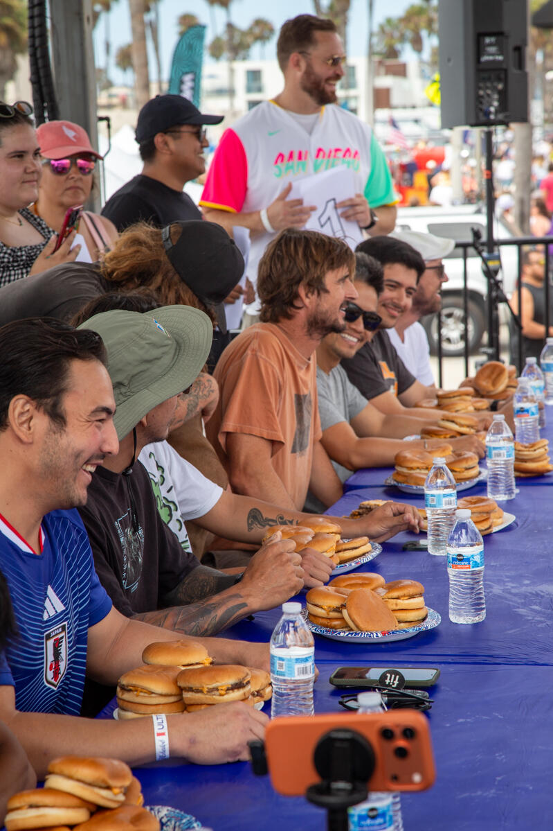 2026 Hodads Burger Eating Competition in Ocean Beach San Diego Photo of: 2026 Hodads Burger Eating Competition