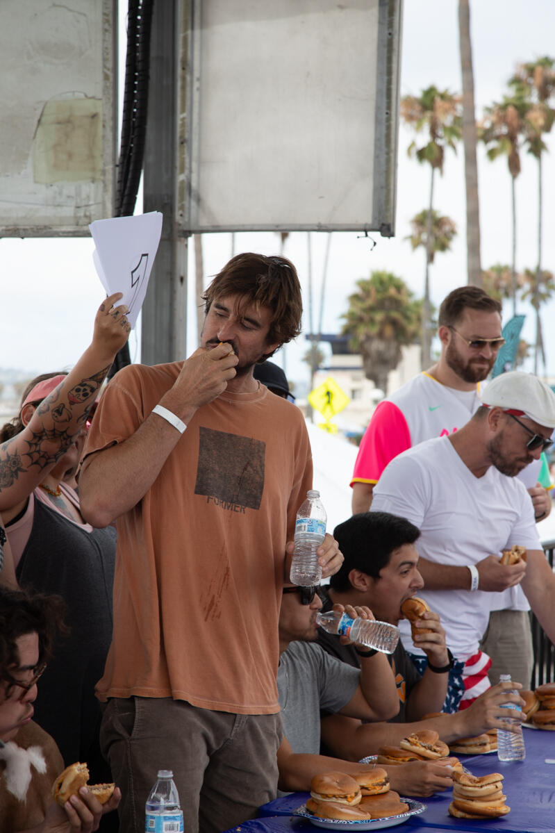 2026 Hodads Burger Eating Competition in Ocean Beach San Diego Photo of: 2026 Hodads Burger Eating Competition