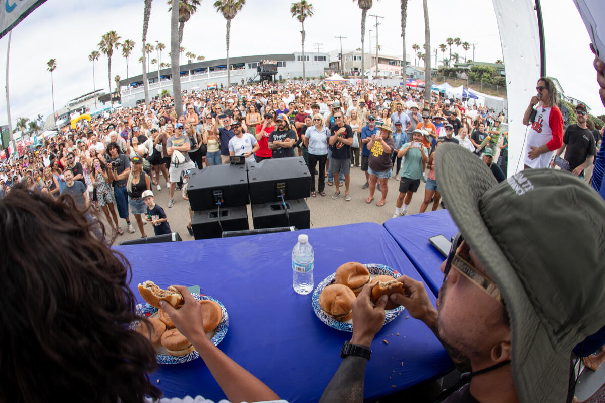 2026 Hodads Burger Eating Competition in Ocean Beach San Diego Photo of: 2026 Hodads Burger Eating Competition